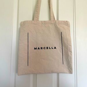 Marcella cream canvas tote